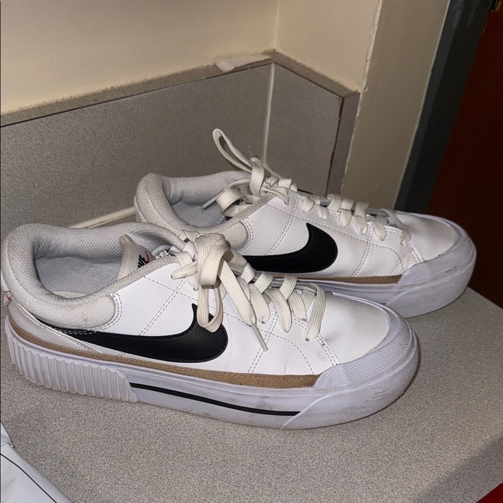 White and Black Sneakers